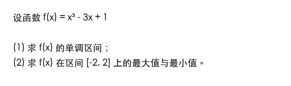 考研数学 · 导数与最值